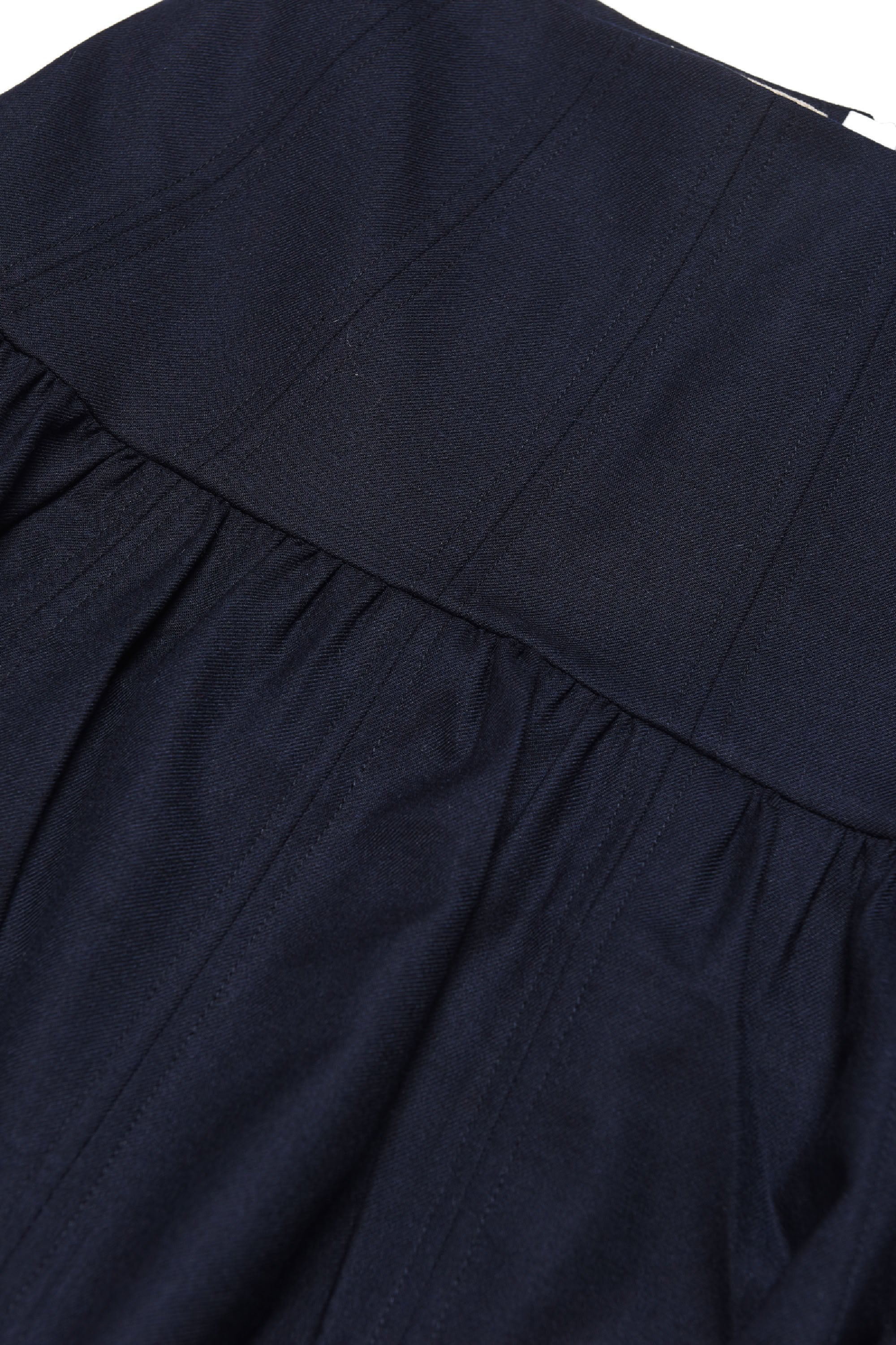 Flared skirt in wool - Blue Navy