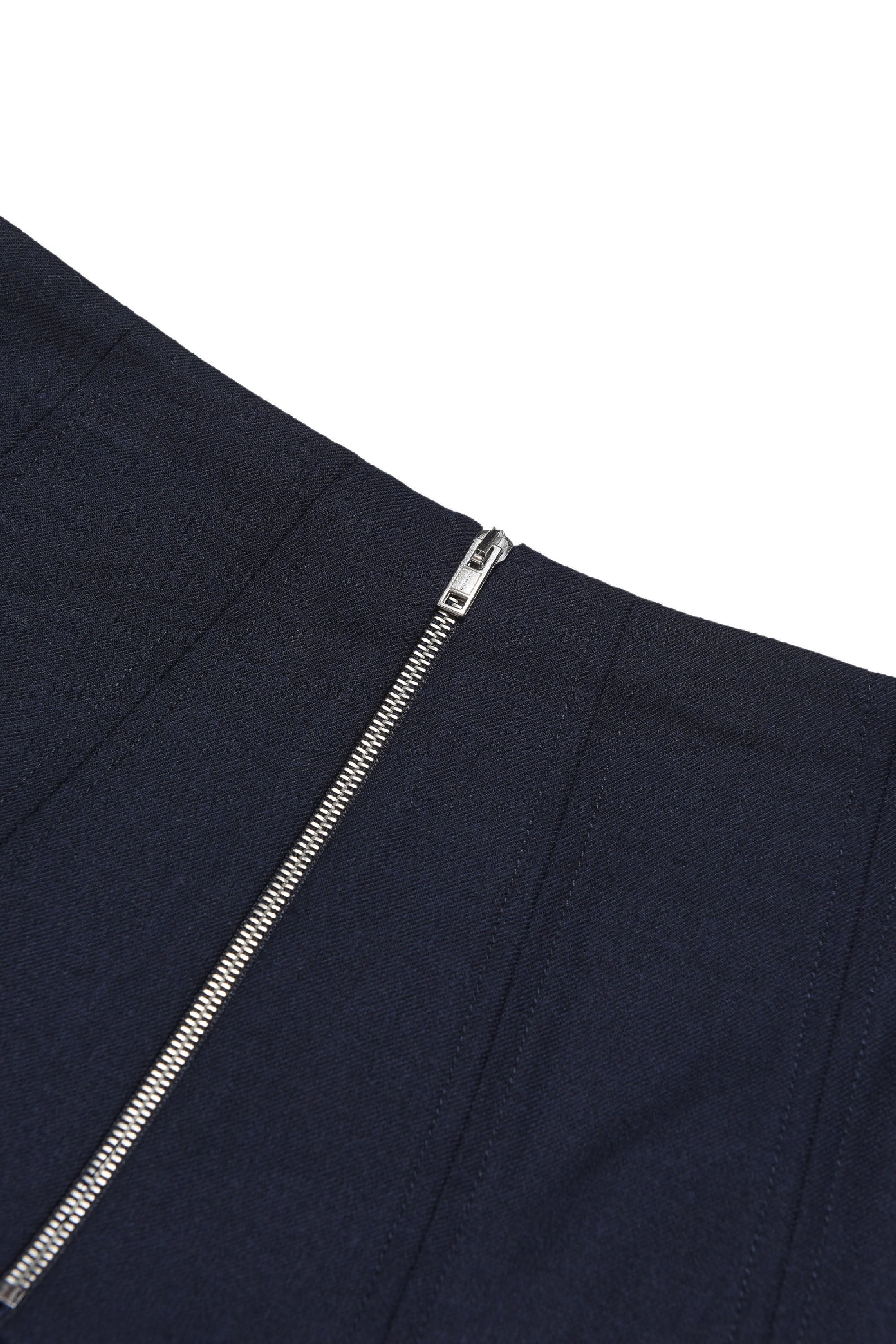 Flared skirt in wool - Blue Navy
