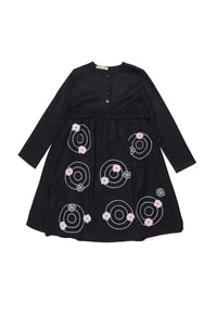 Robe à broderie - Black