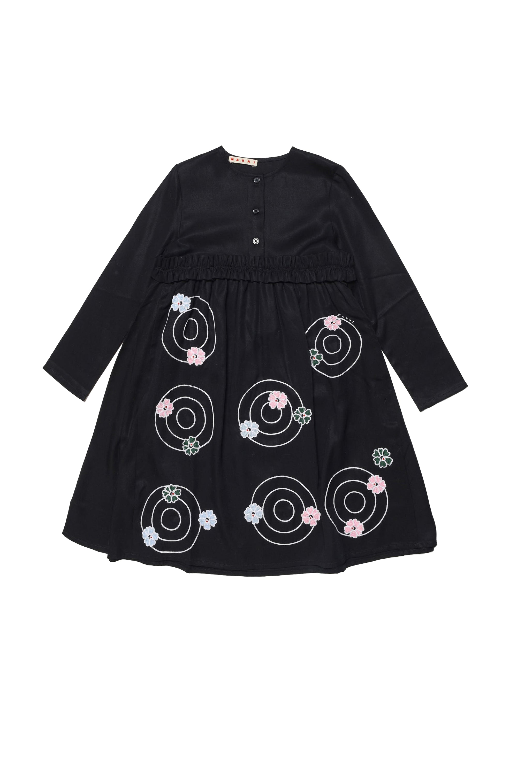 Robe à broderie - Black