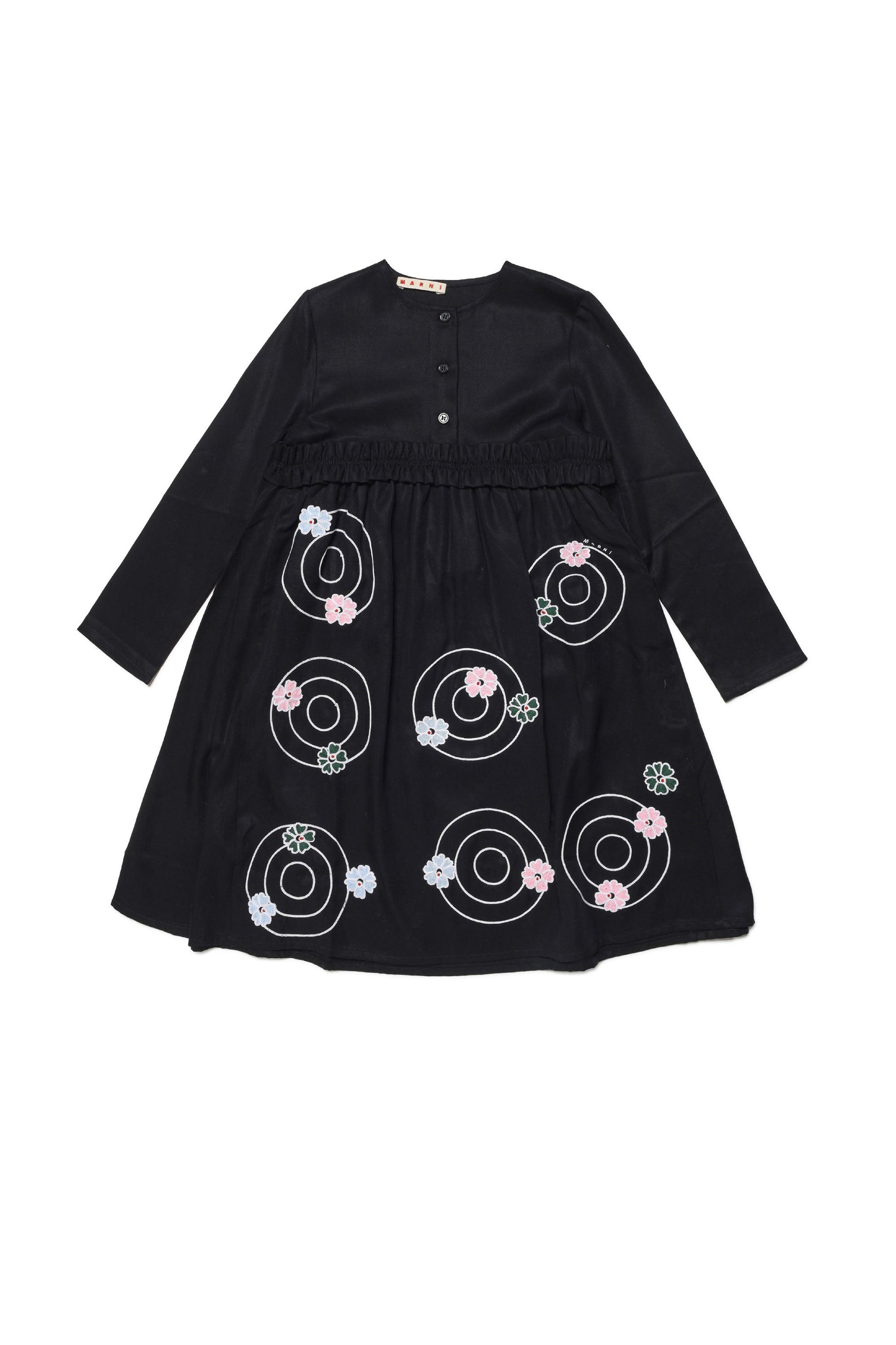 Robe à broderie - Black