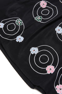 Robe à broderie - Black