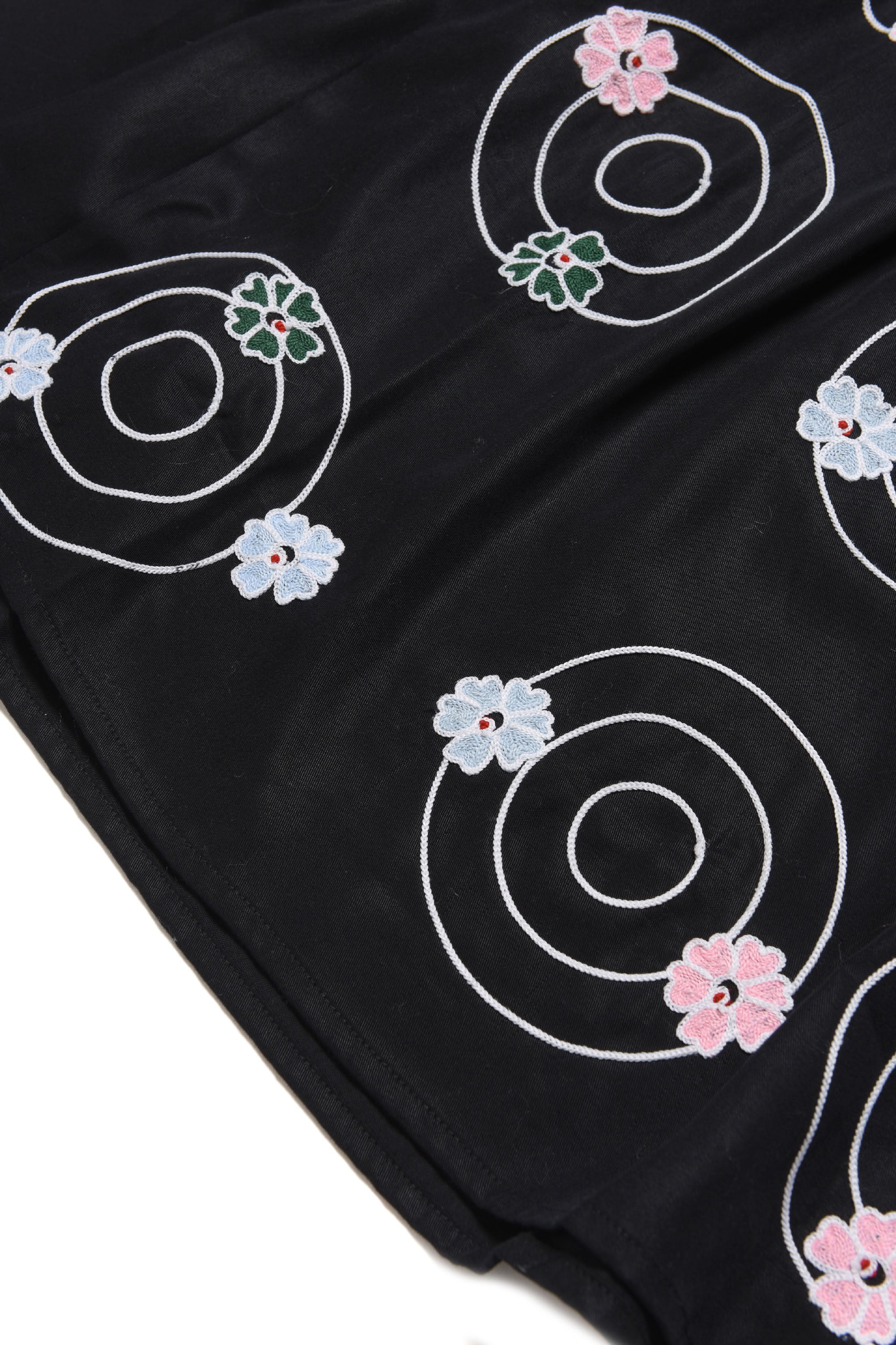 Robe à broderie - Black