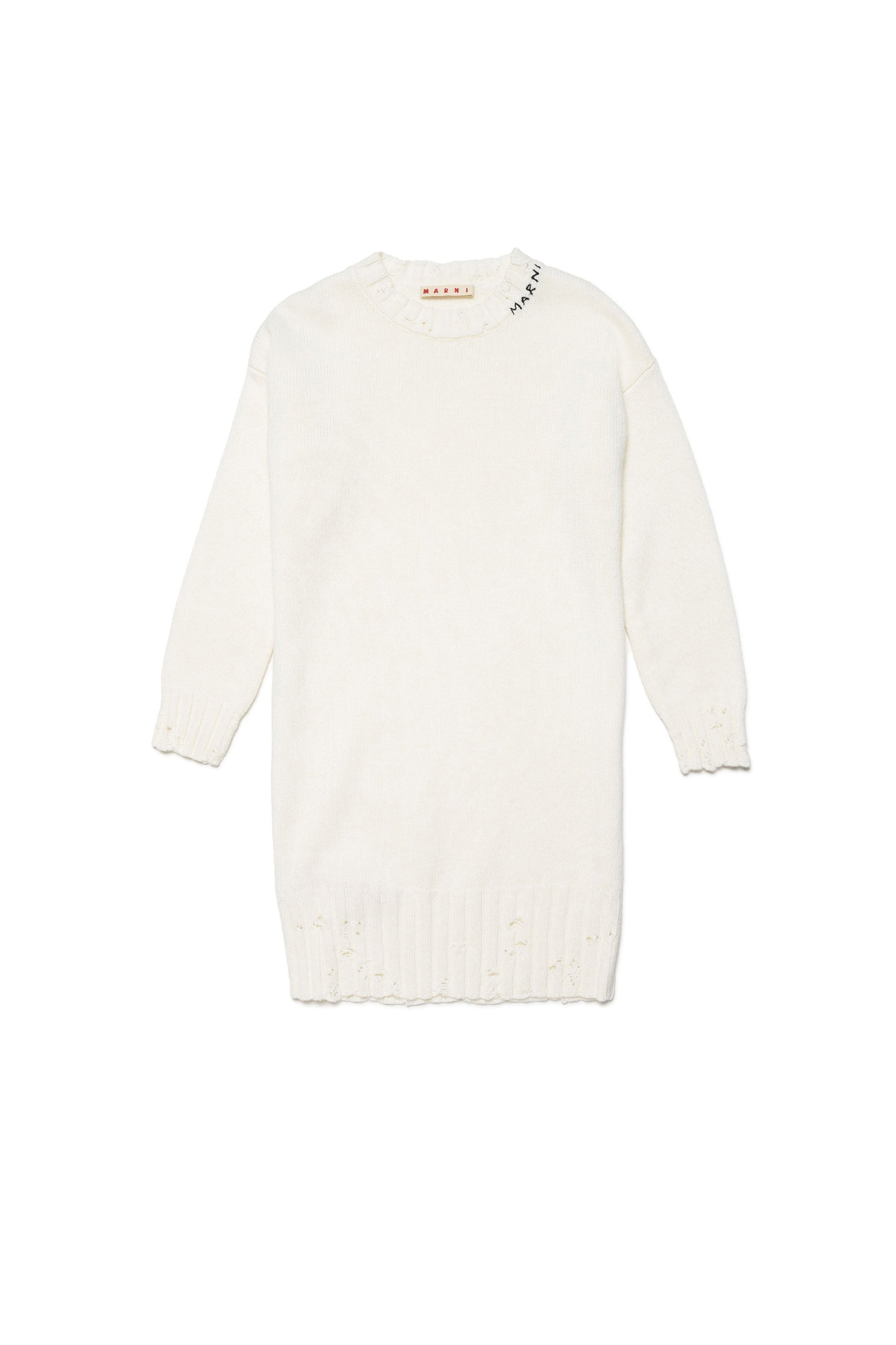 Dress with embroidery - Off White