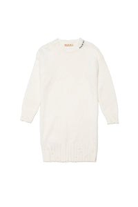 Robe à broderie - Off White