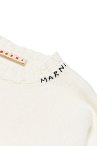 Dress with embroidery - Off White