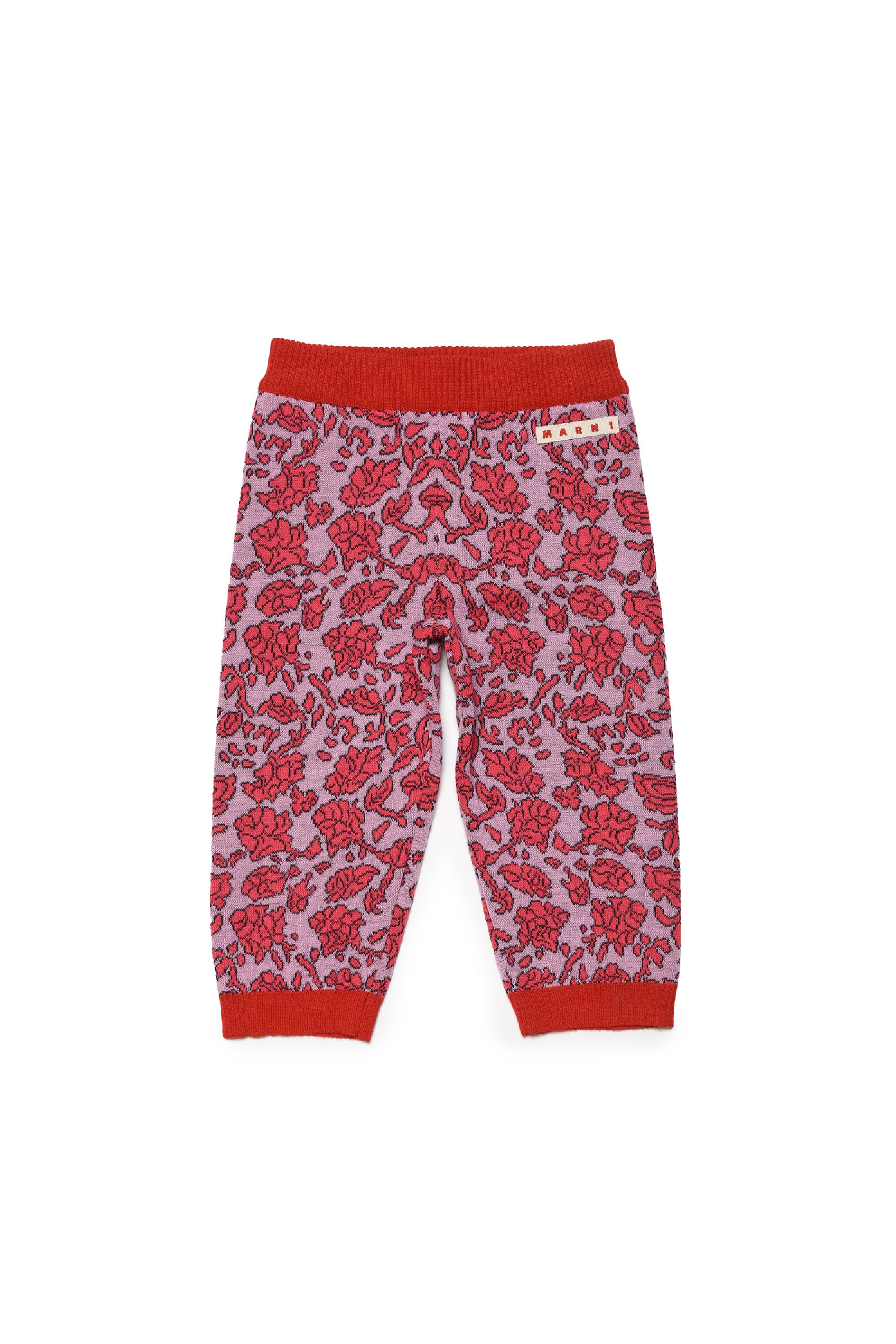 Pantalon de survêtement à imprimé jacquard en laine - Fairy Tail Pink