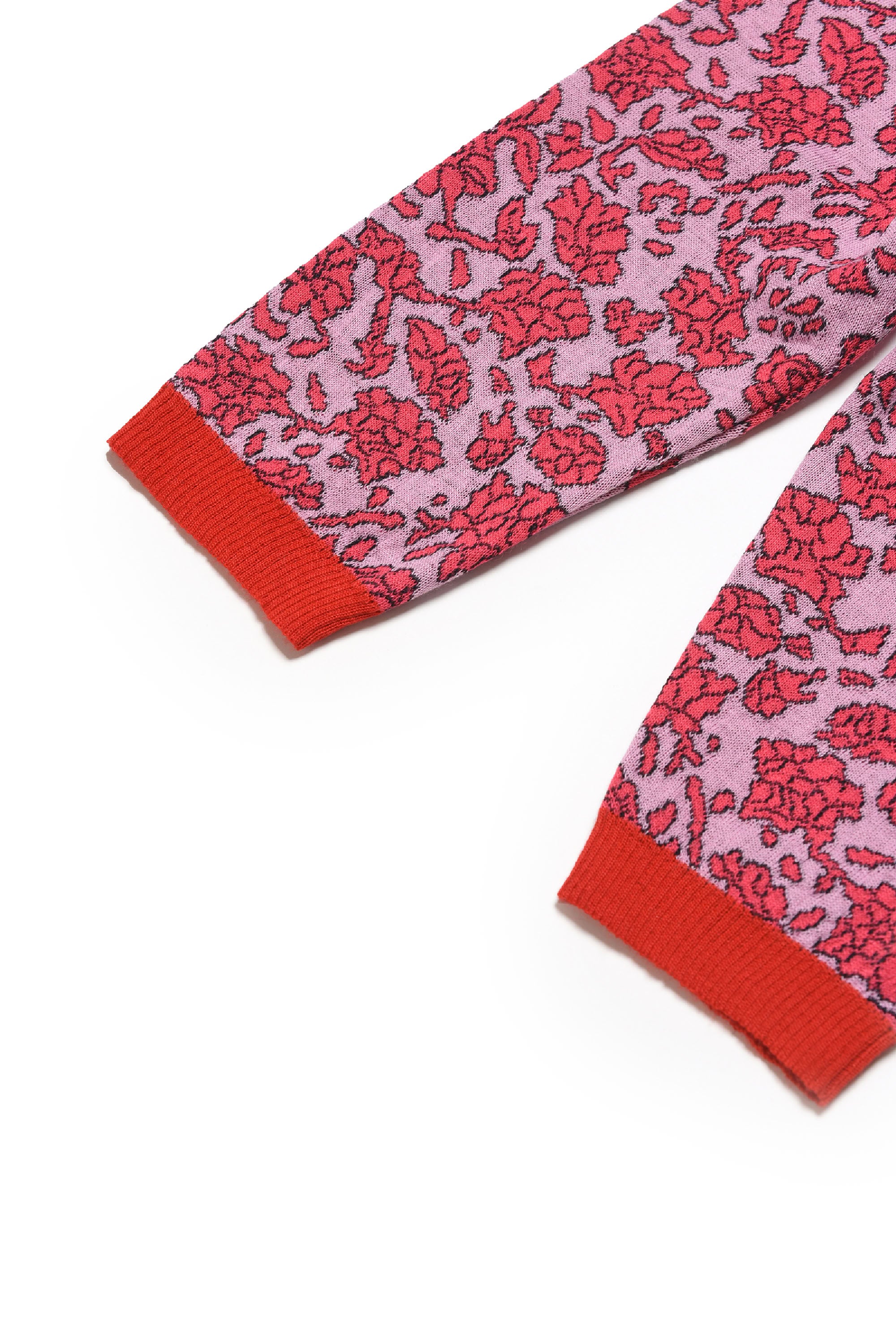 Pantalon de survêtement à imprimé jacquard en laine - Fairy Tail Pink