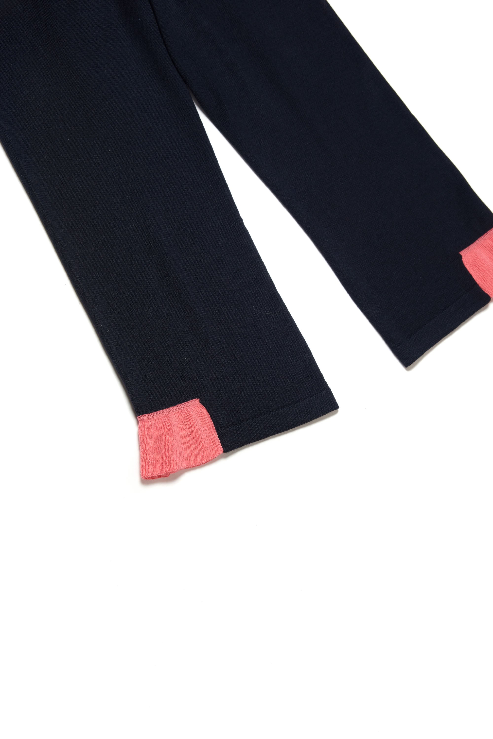 Pantalon évasé en laine - Blue Navy