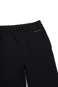 Flared trousers with ruffles - Black
