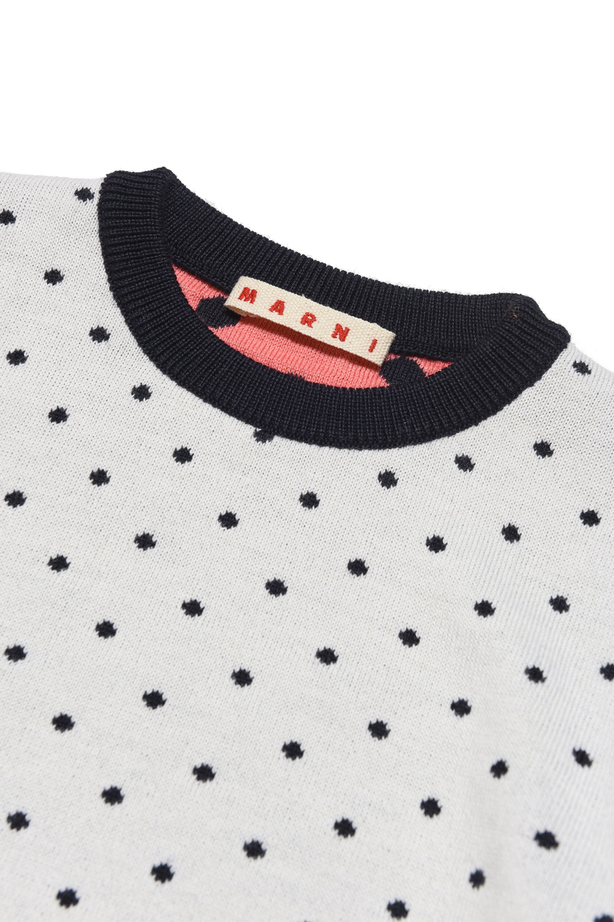 Wool print jumper - Blue Navy