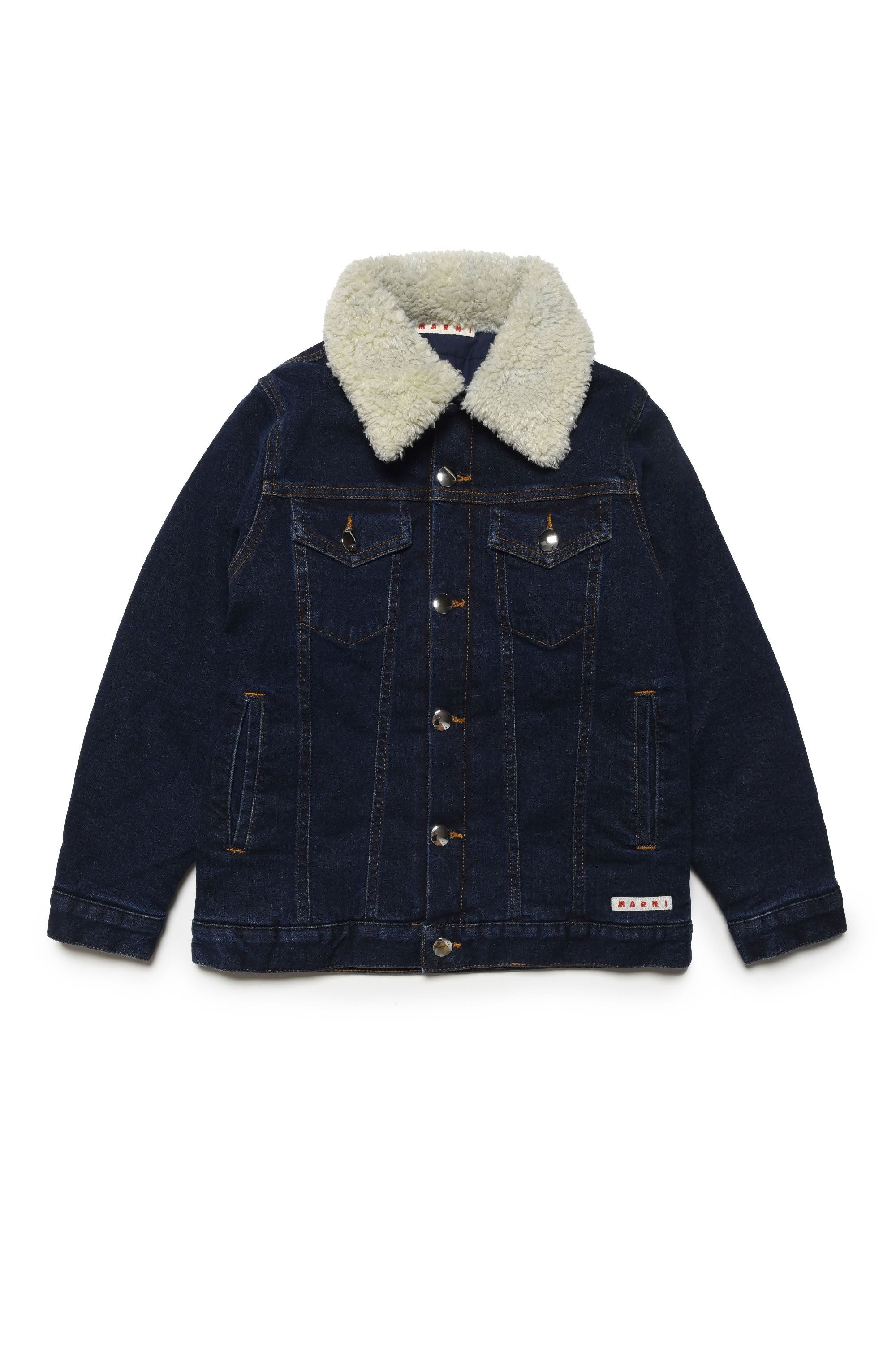 Jacket with denim pockets - Denim
