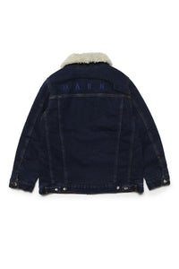 Jacket with denim pockets - Denim