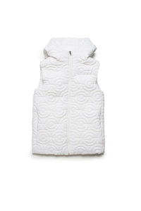 Sleeveless hooded jacket - Off White