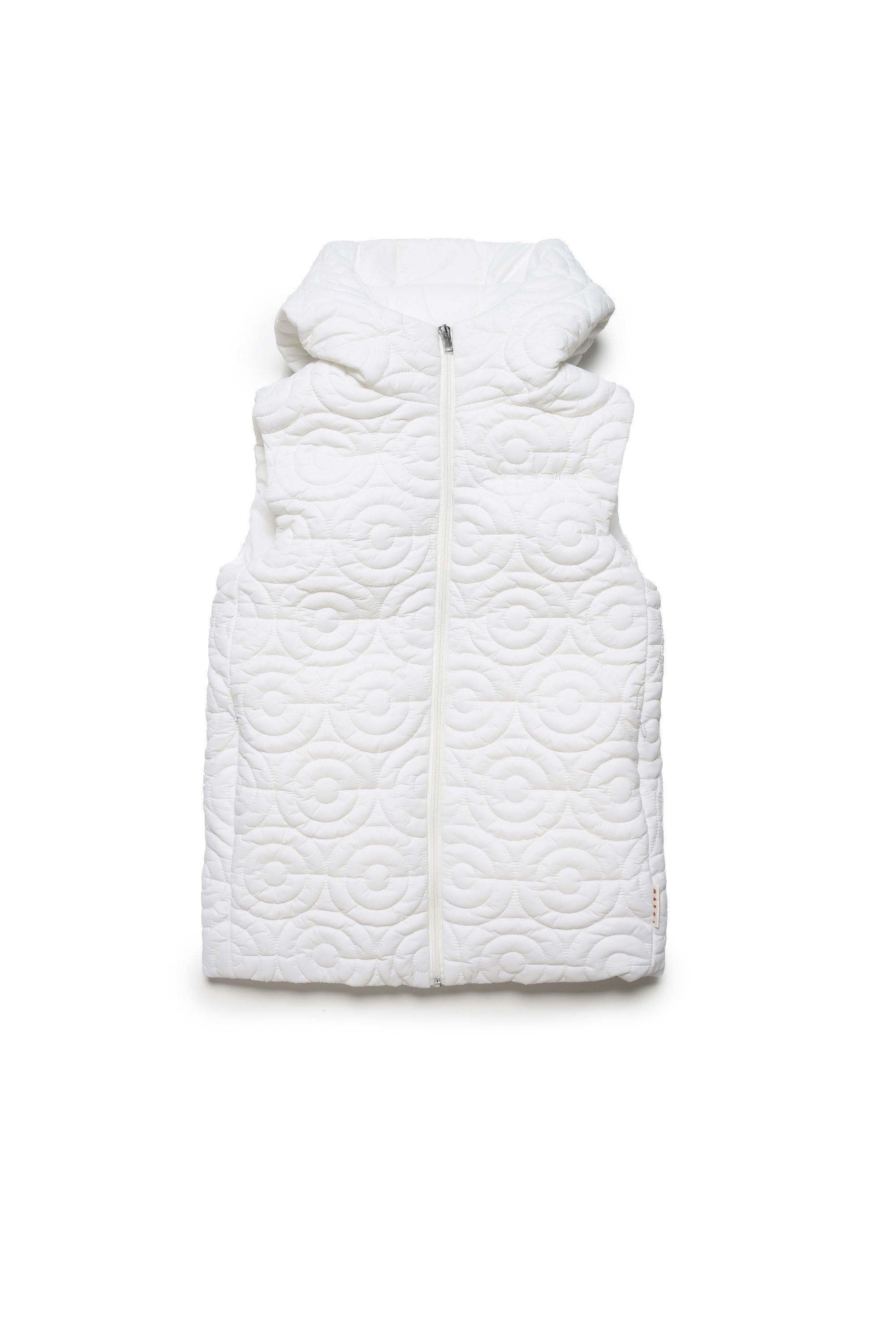 Sleeveless hooded jacket - Off White