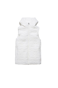 Doudoune à capuche sans manches - Off White