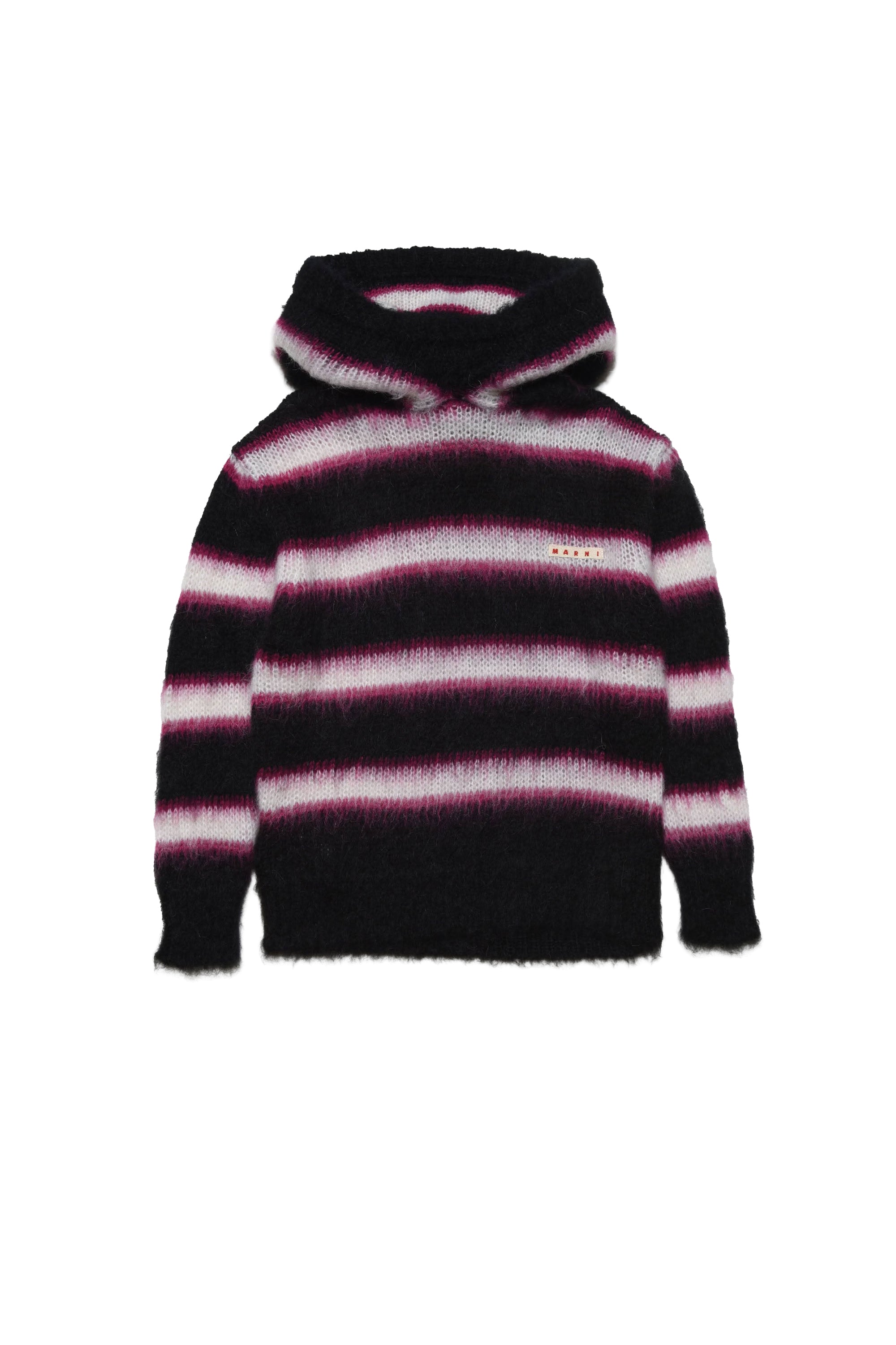 Pull à capuche en maille - Black