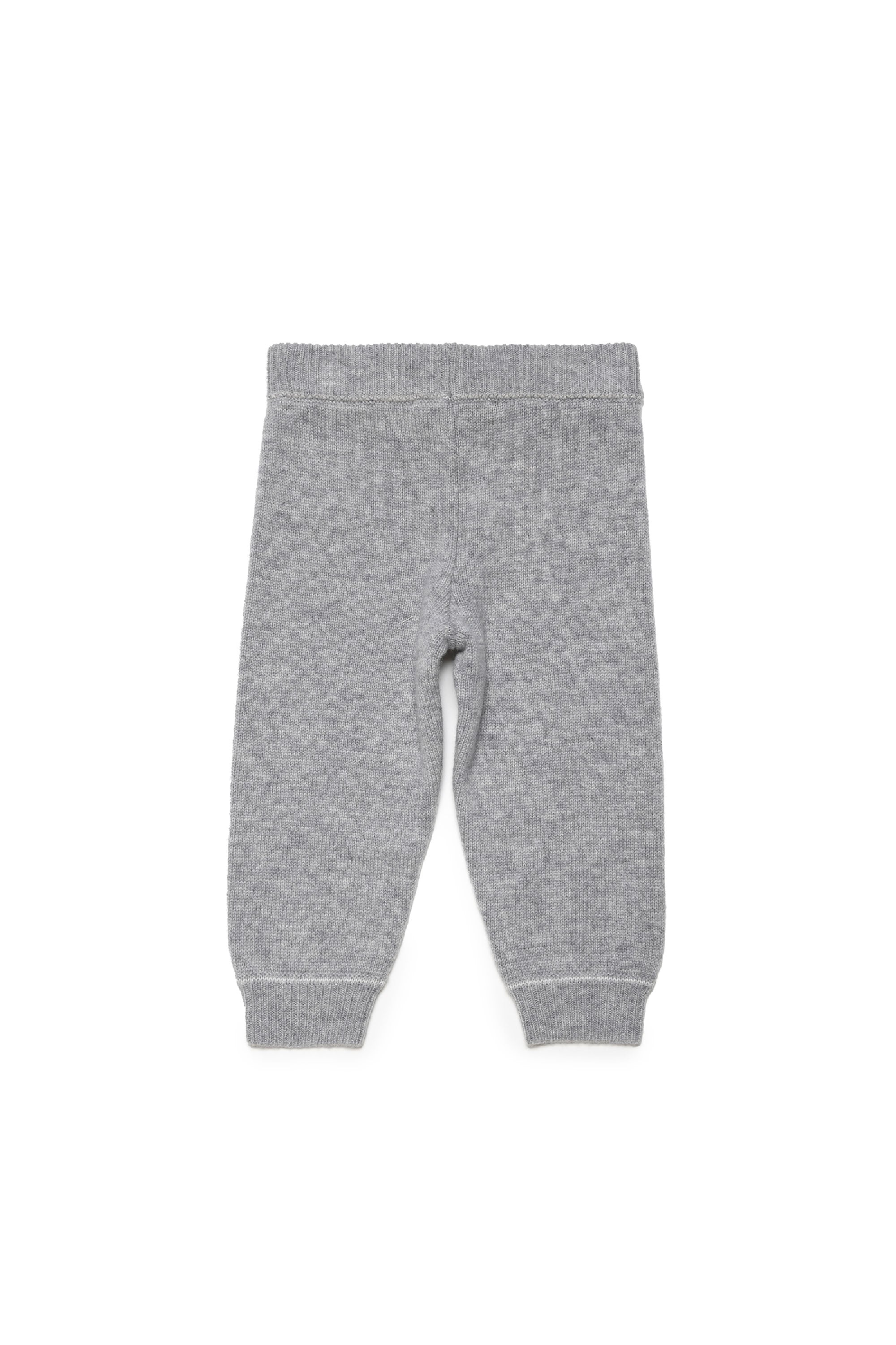 Pantalon de survêtement à taille élastiquée en laine et cahemire - Inox Gray Melange