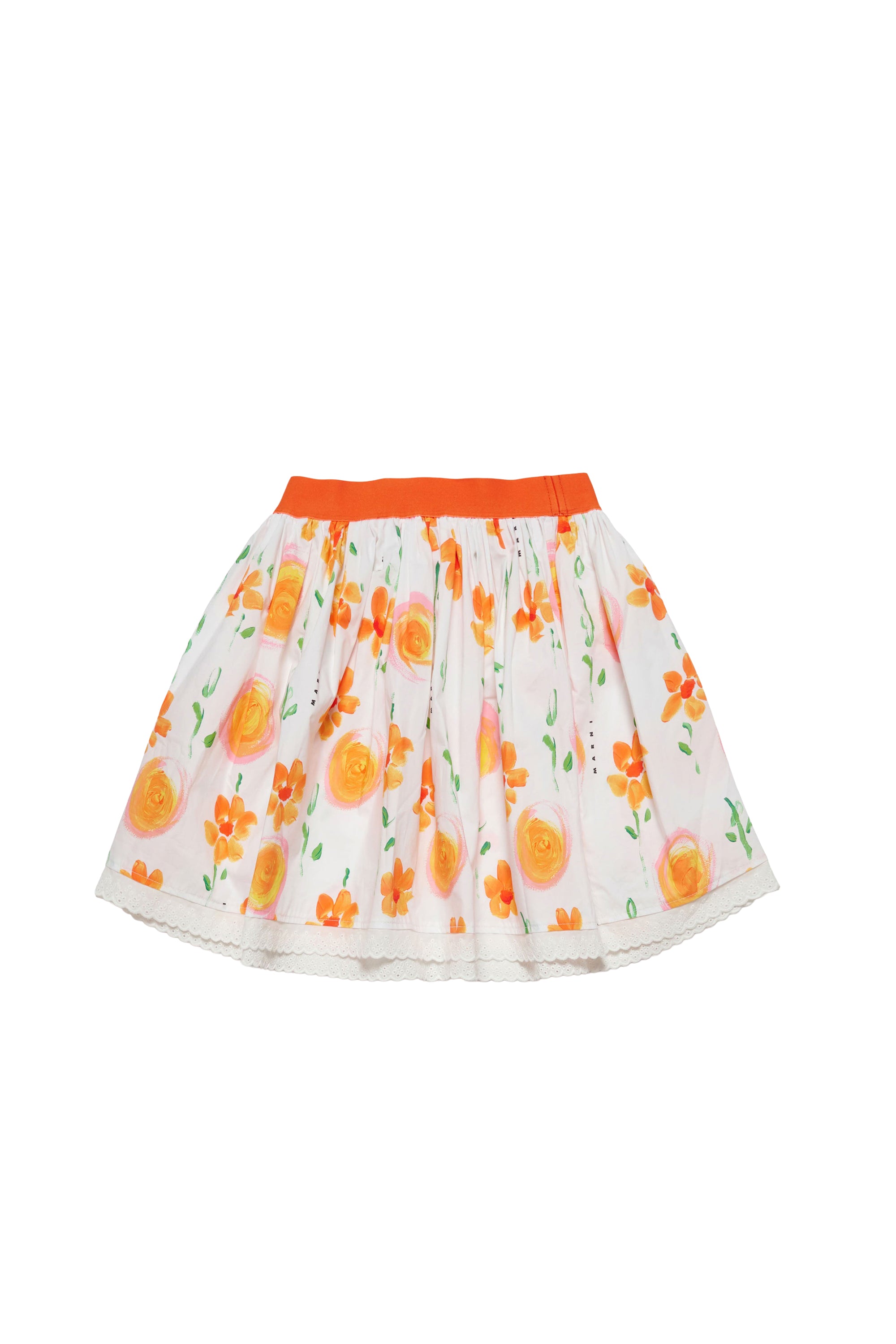 Jupe à imprimé floral - White