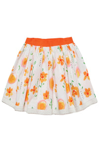 Jupe à imprimé floral - White