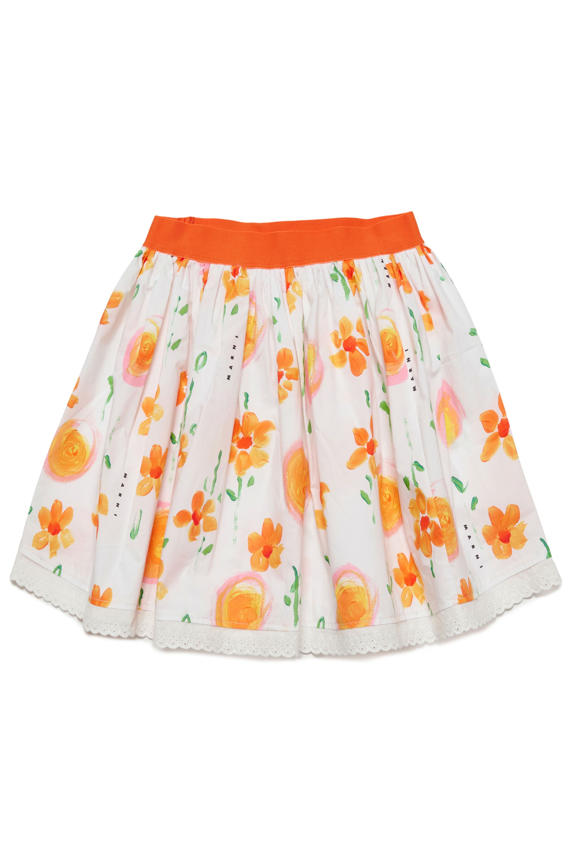 Jupe à imprimé floral - White