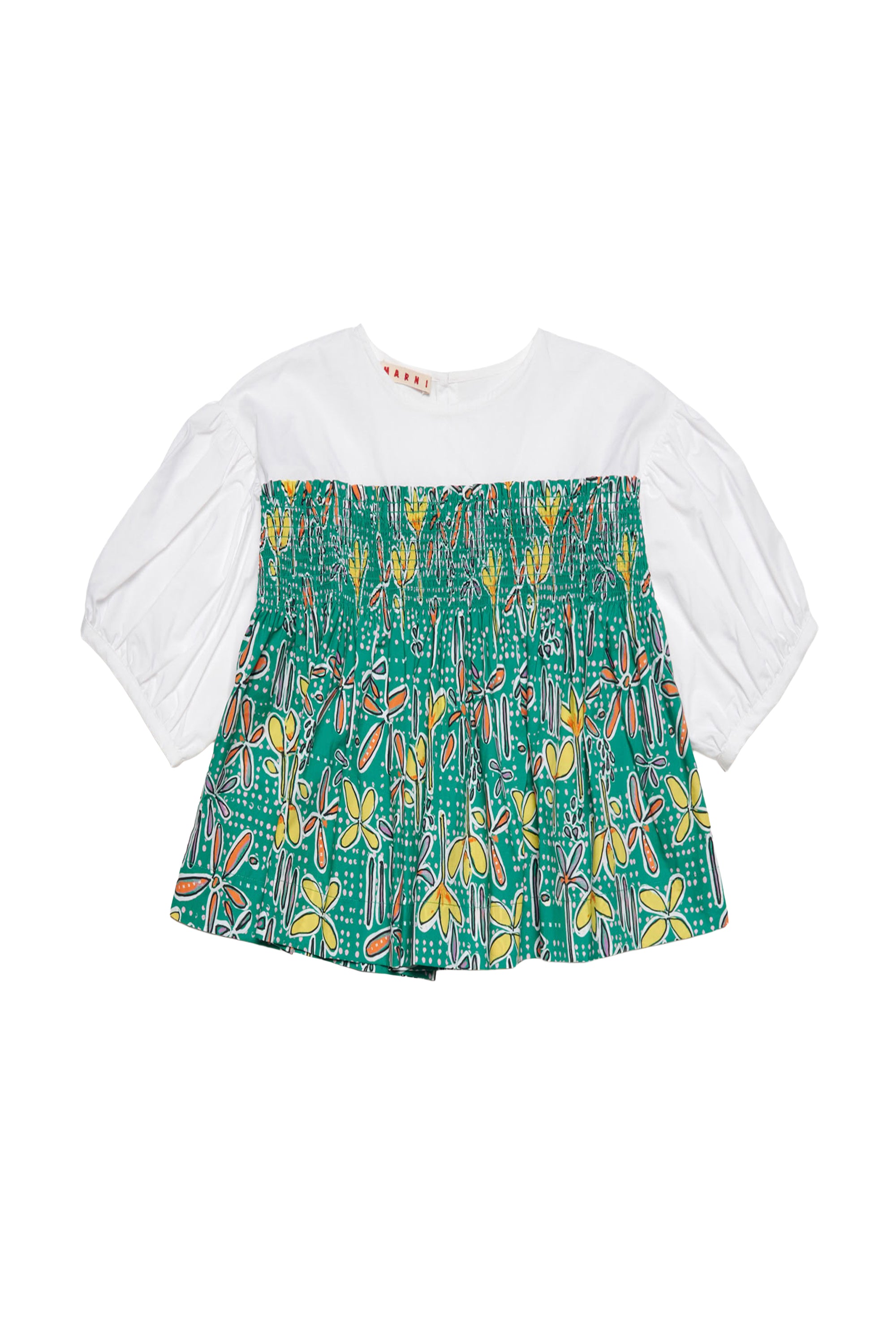 Ruffled shirt - Emerald Bright Green