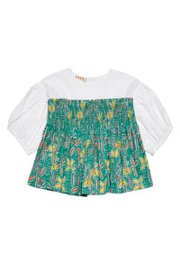 Chemise à volants - Emerald Bright Green