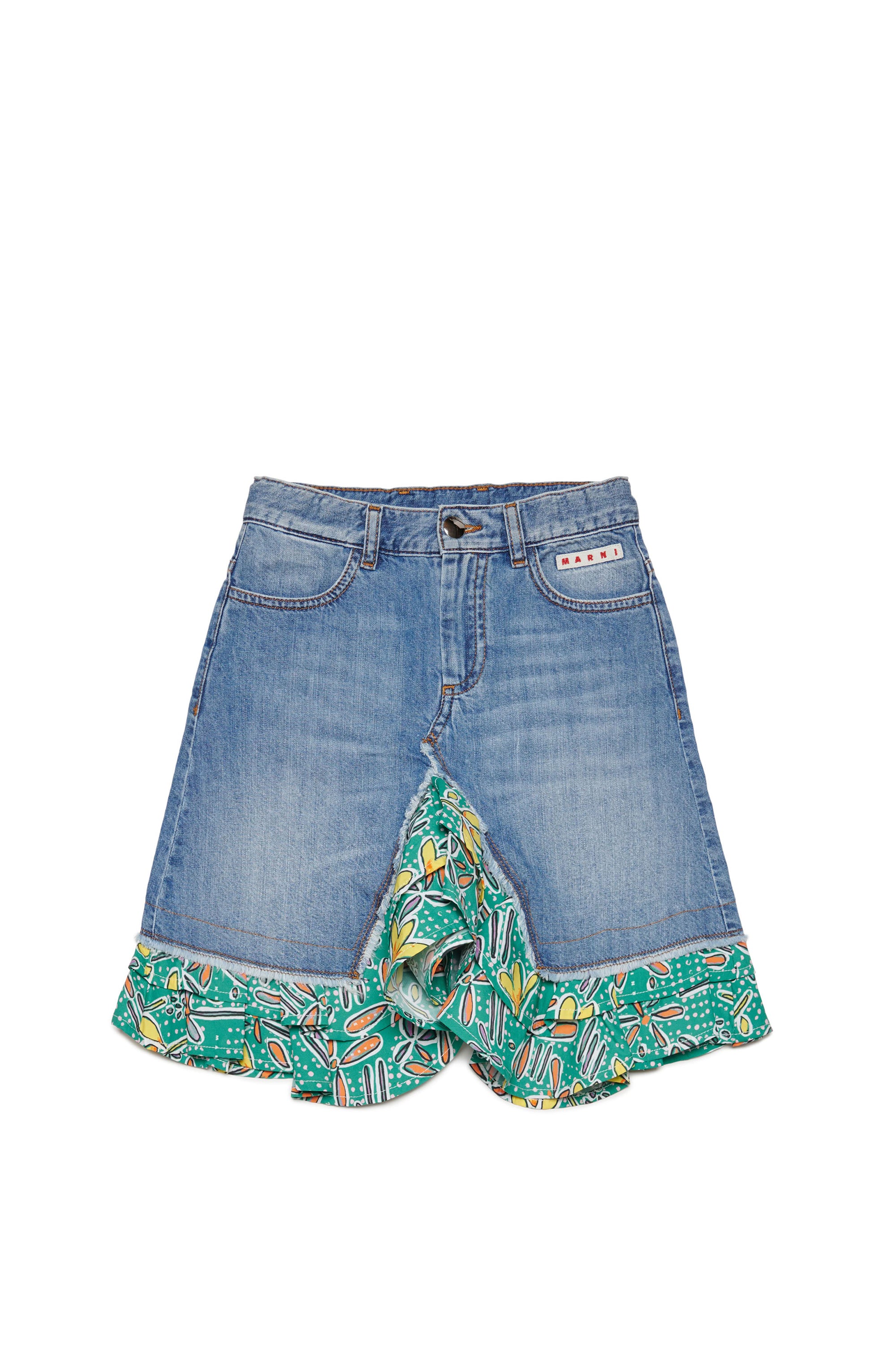 Jupe à volants en denim - Denim