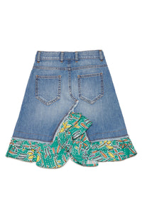 Jupe à volants en denim - Denim