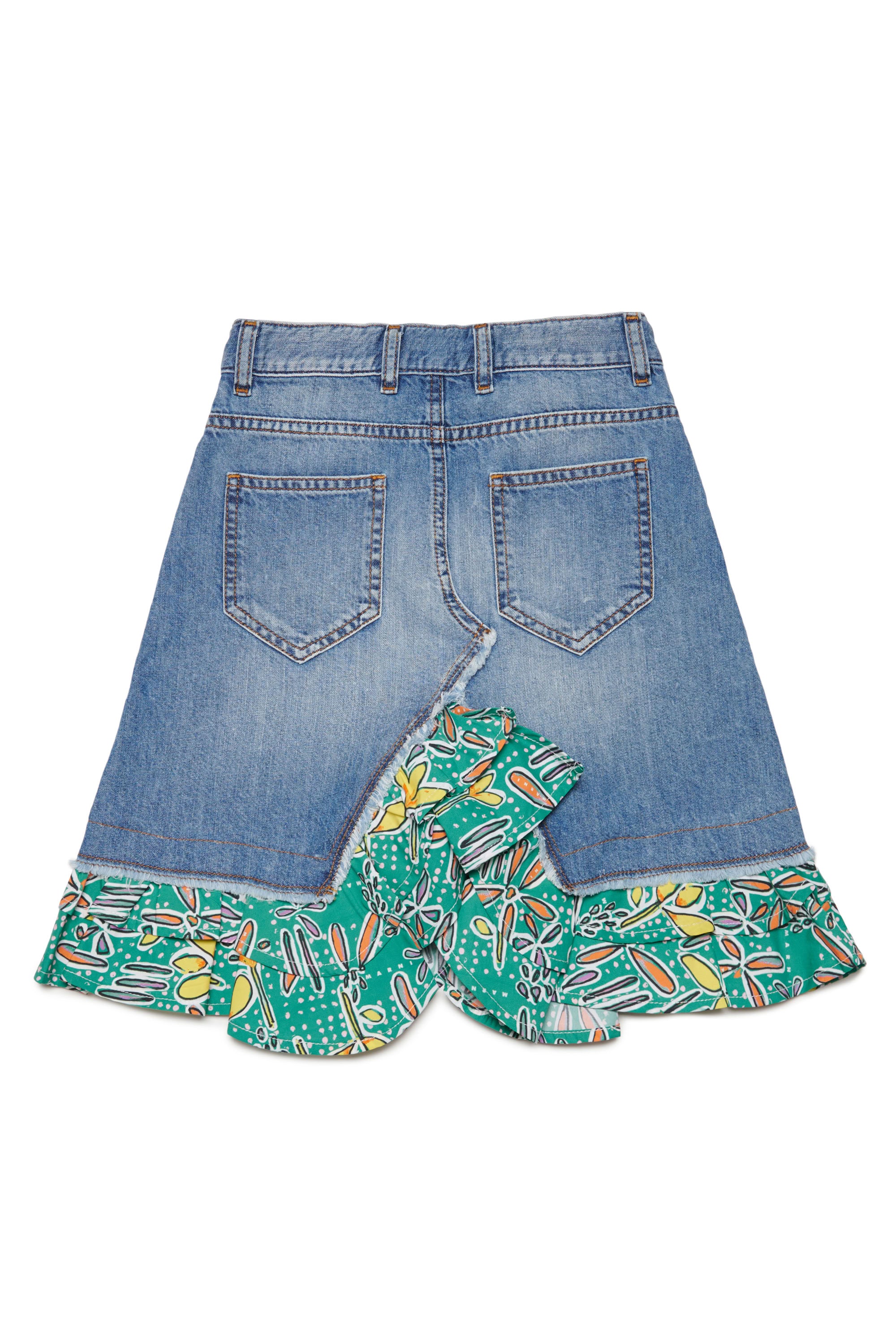 Jupe à volants en denim - Denim