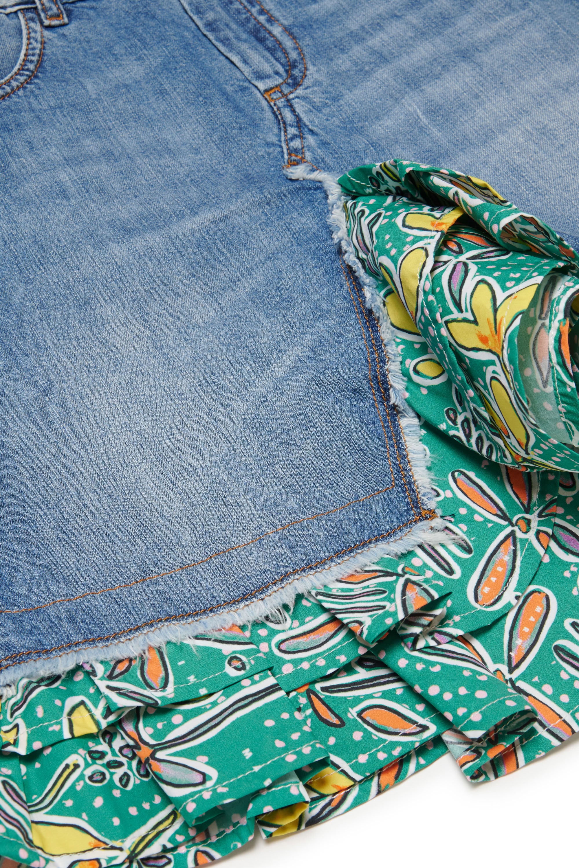 Jupe à volants en denim - Denim