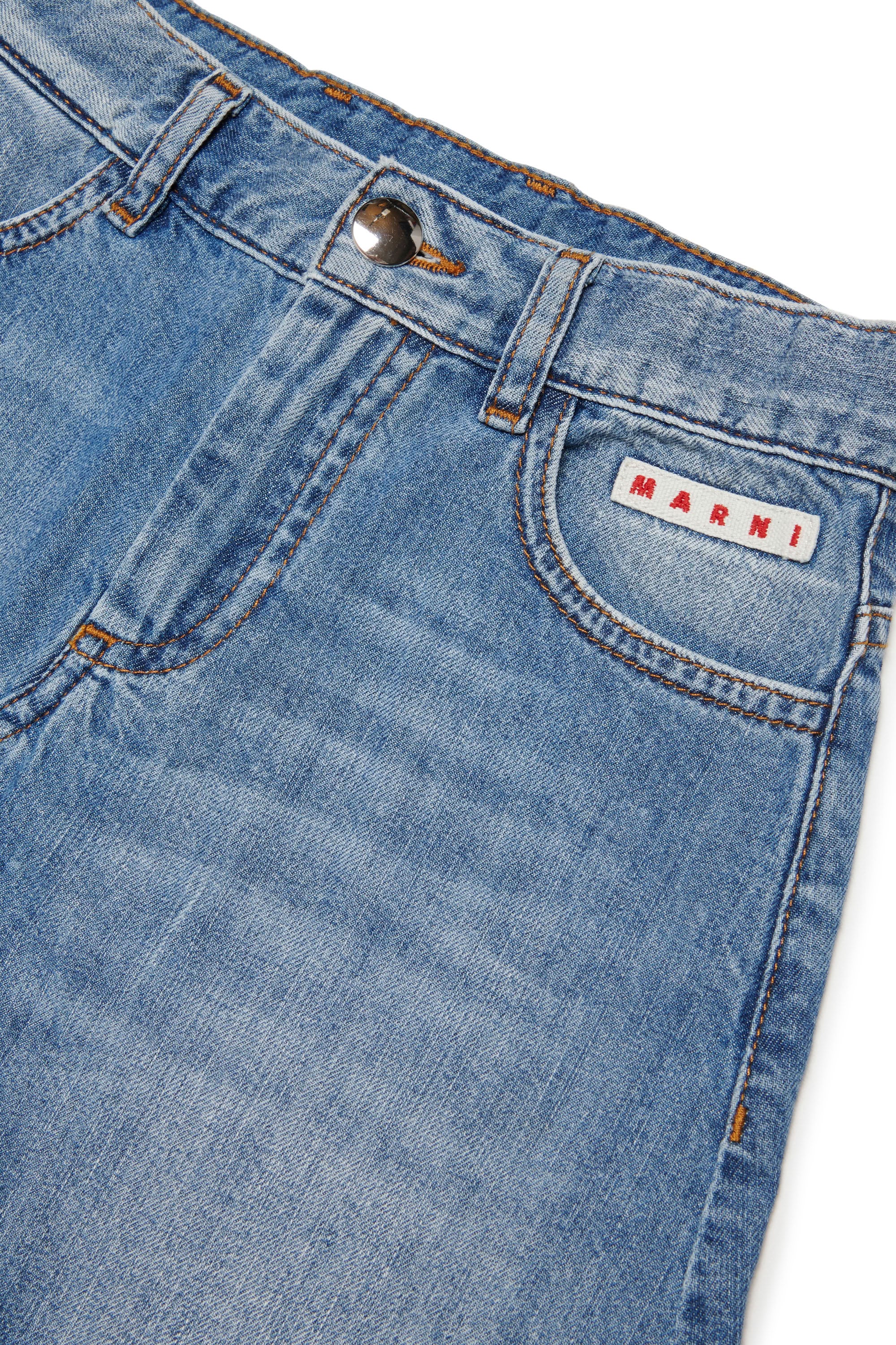 Jupe à volants en denim - Denim