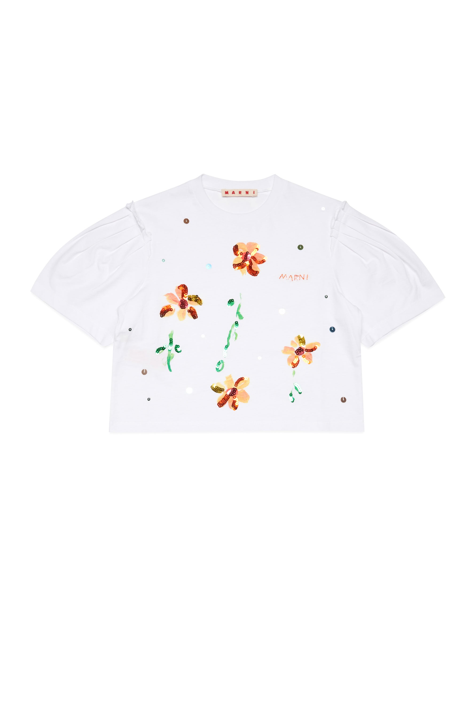 Floral print T-shirt - White
