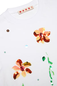 Floral print T-shirt - White