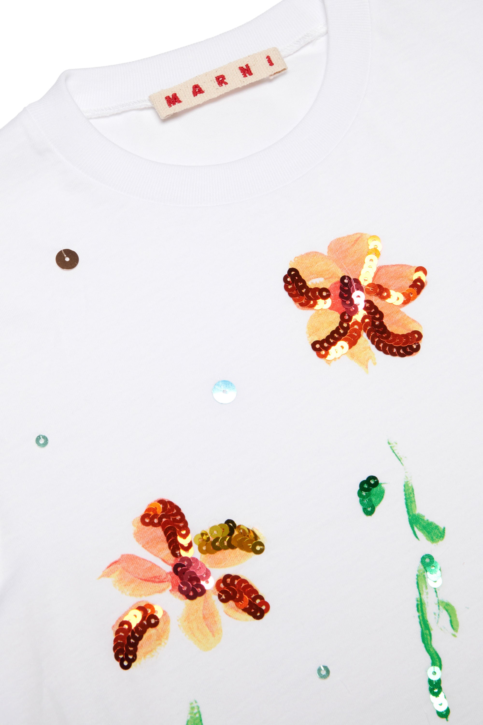 Floral print T-shirt - White