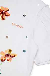 Floral print T-shirt - White