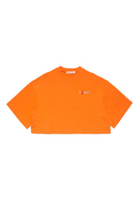 T-shirt with embroidery - Poppy Orange