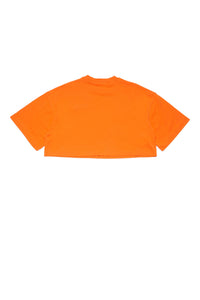T-shirt with embroidery - Poppy Orange