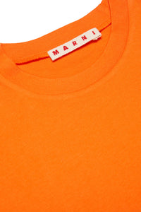 T-shirt with embroidery - Poppy Orange
