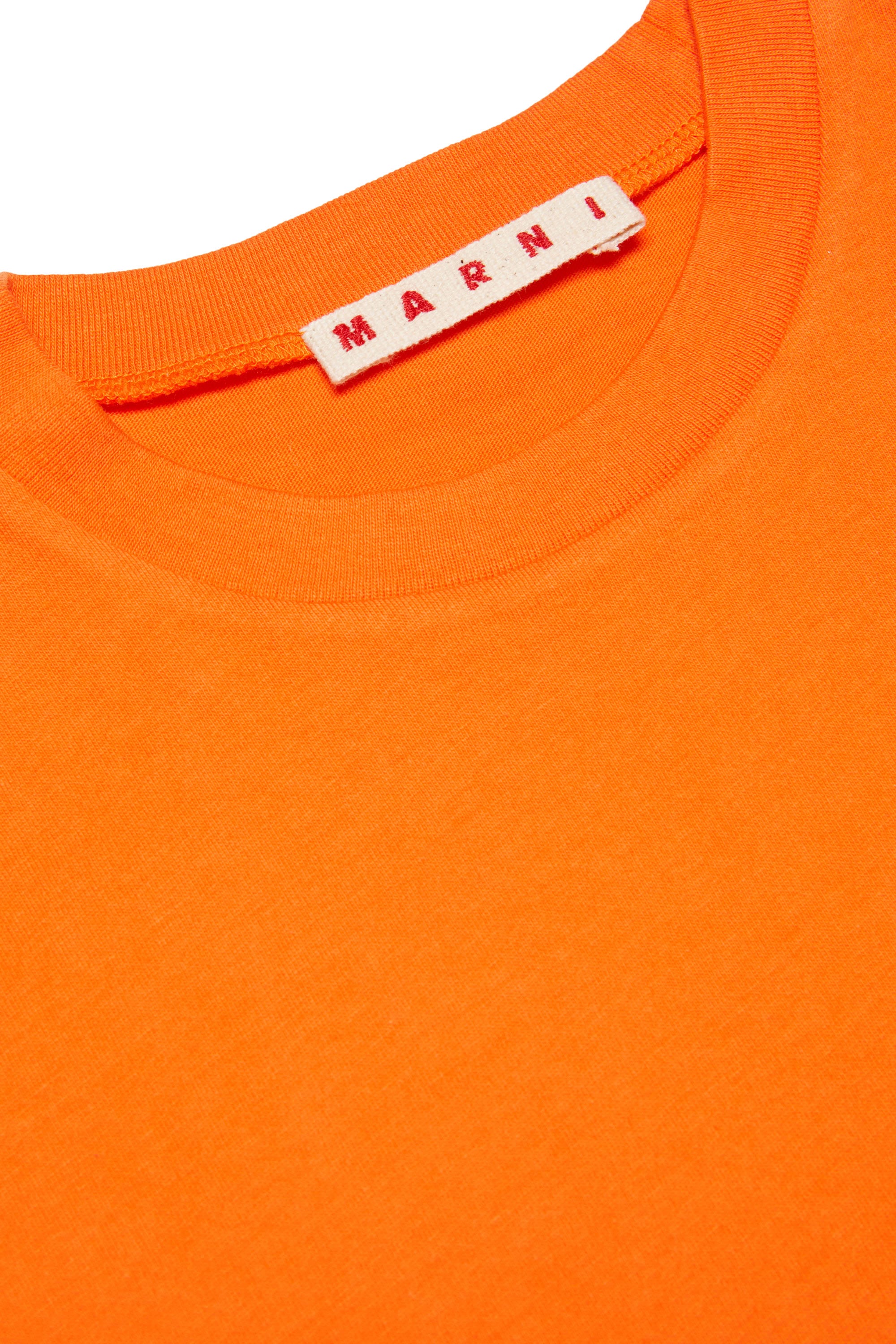 T-shirt with embroidery - Poppy Orange