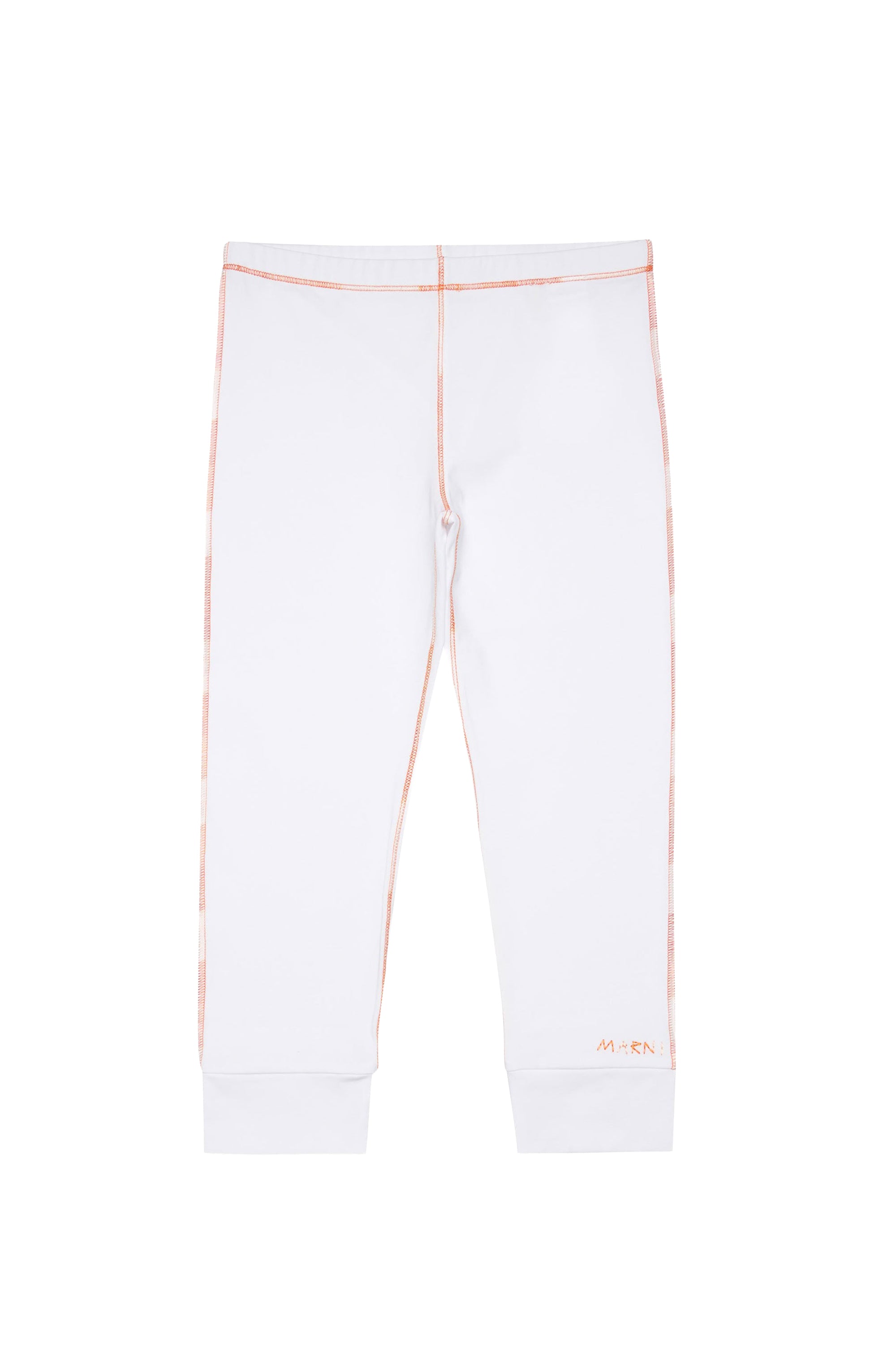 Track trousers with elasticated waistband - White