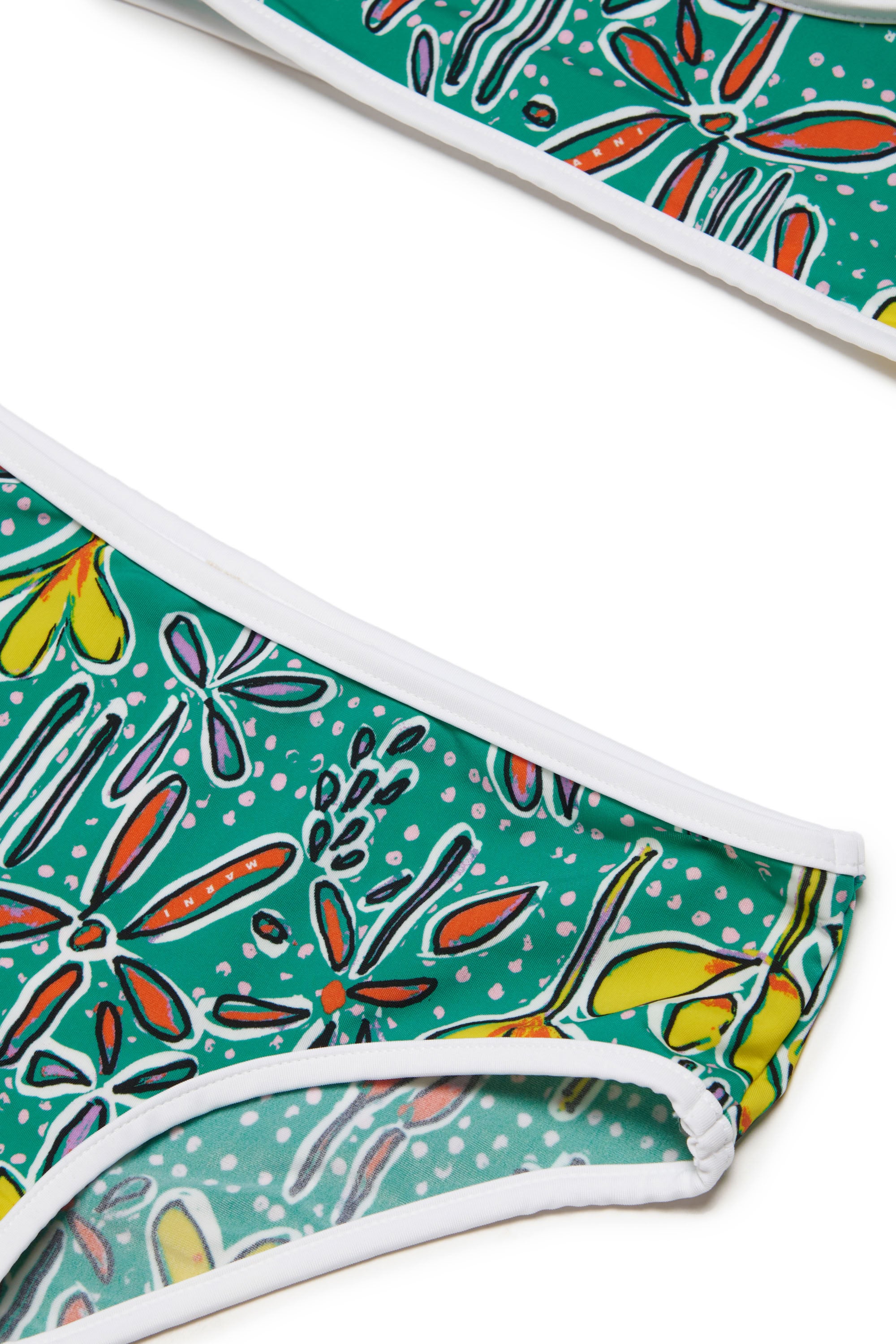 Print bikini set - Emerald Bright Green