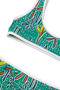 Print bikini set - Emerald Bright Green