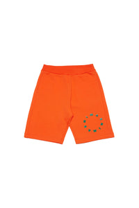 Short à taille élastiquée - Poppy Orange