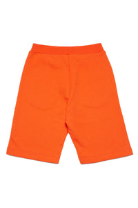 Short à taille élastiquée - Poppy Orange