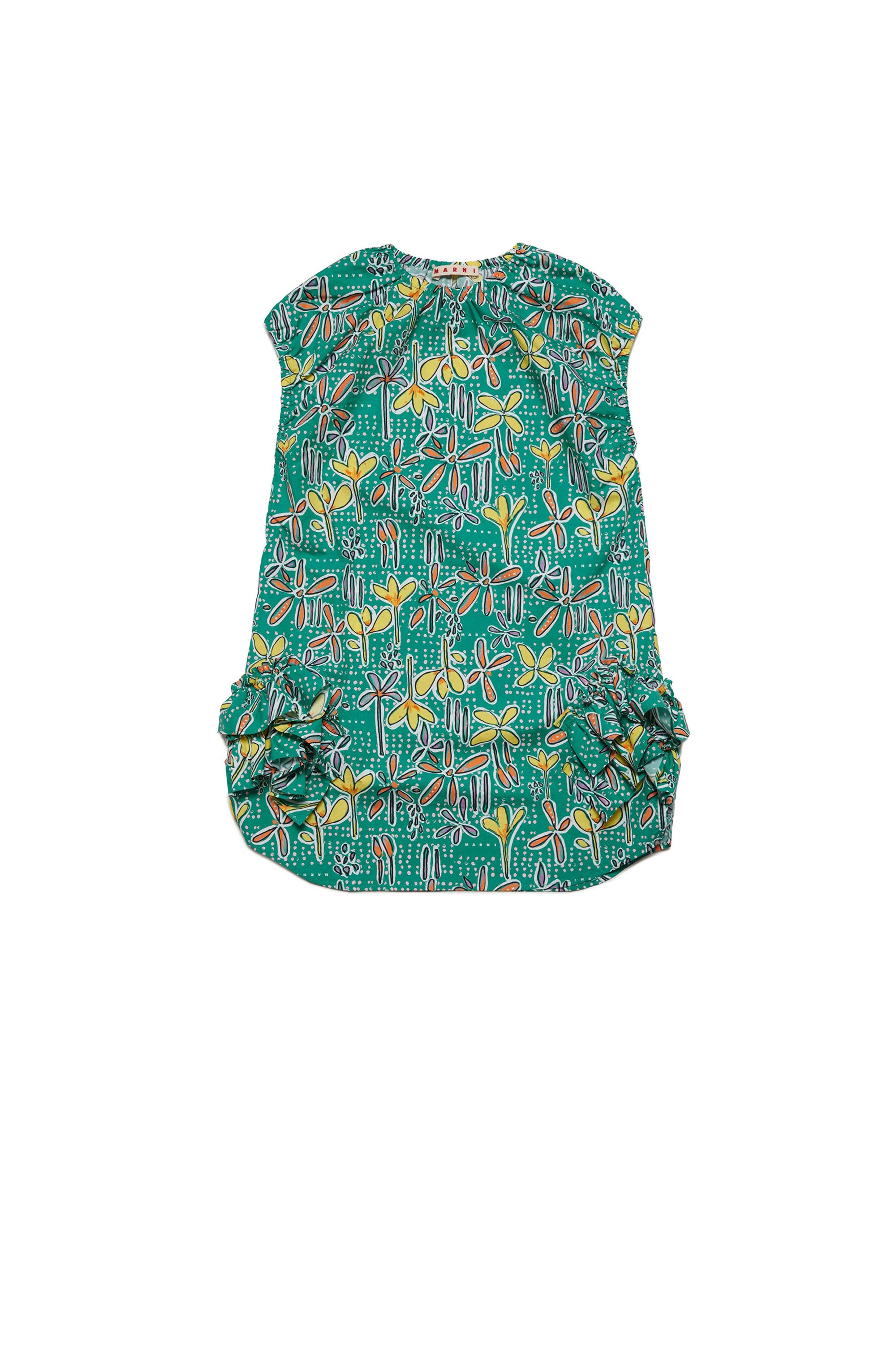 Sleeveless dress - Emerald Bright Green
