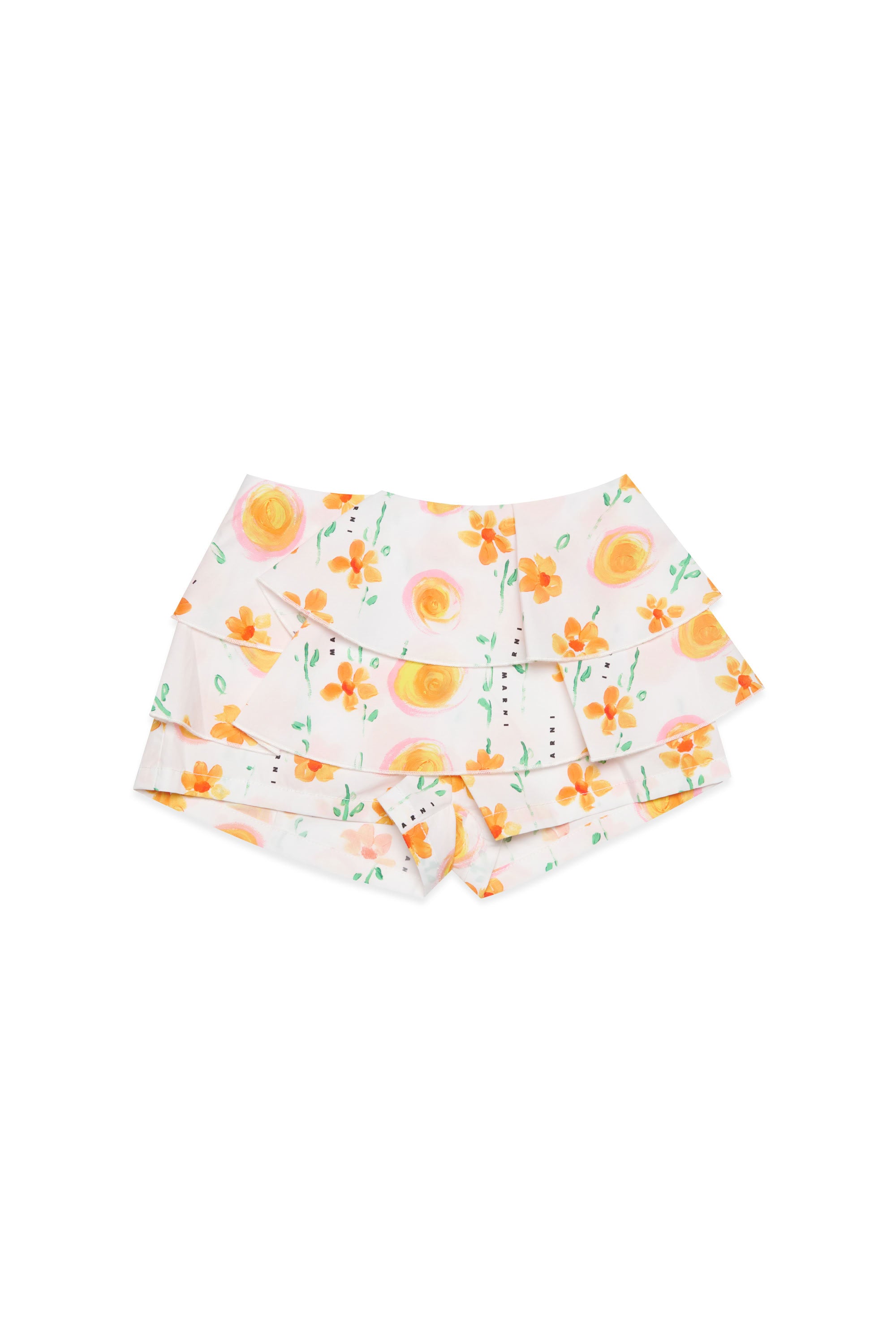 Short à imprimé floral - White