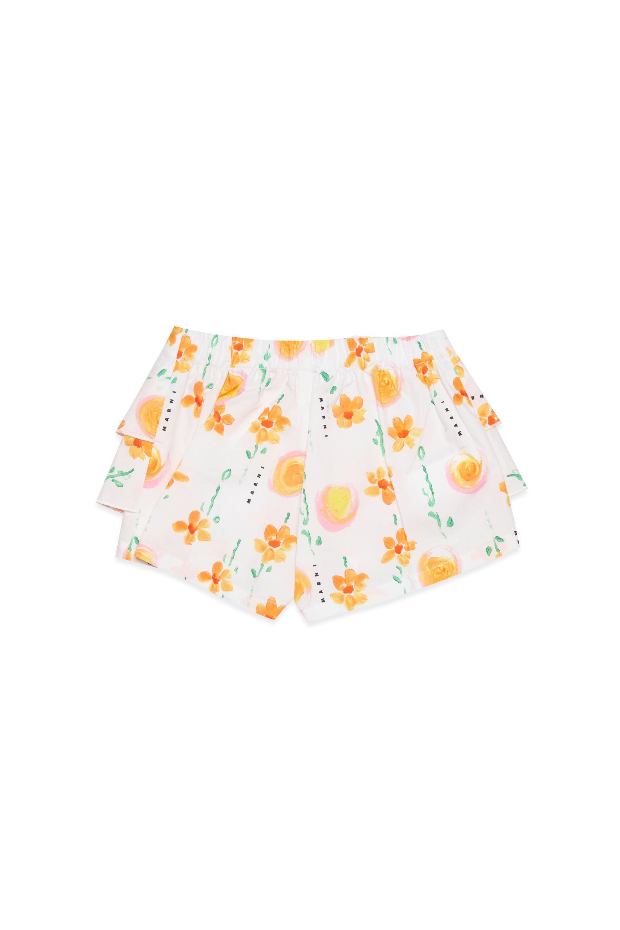 Short à imprimé floral - White