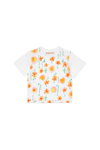 Floral print T-shirt - White