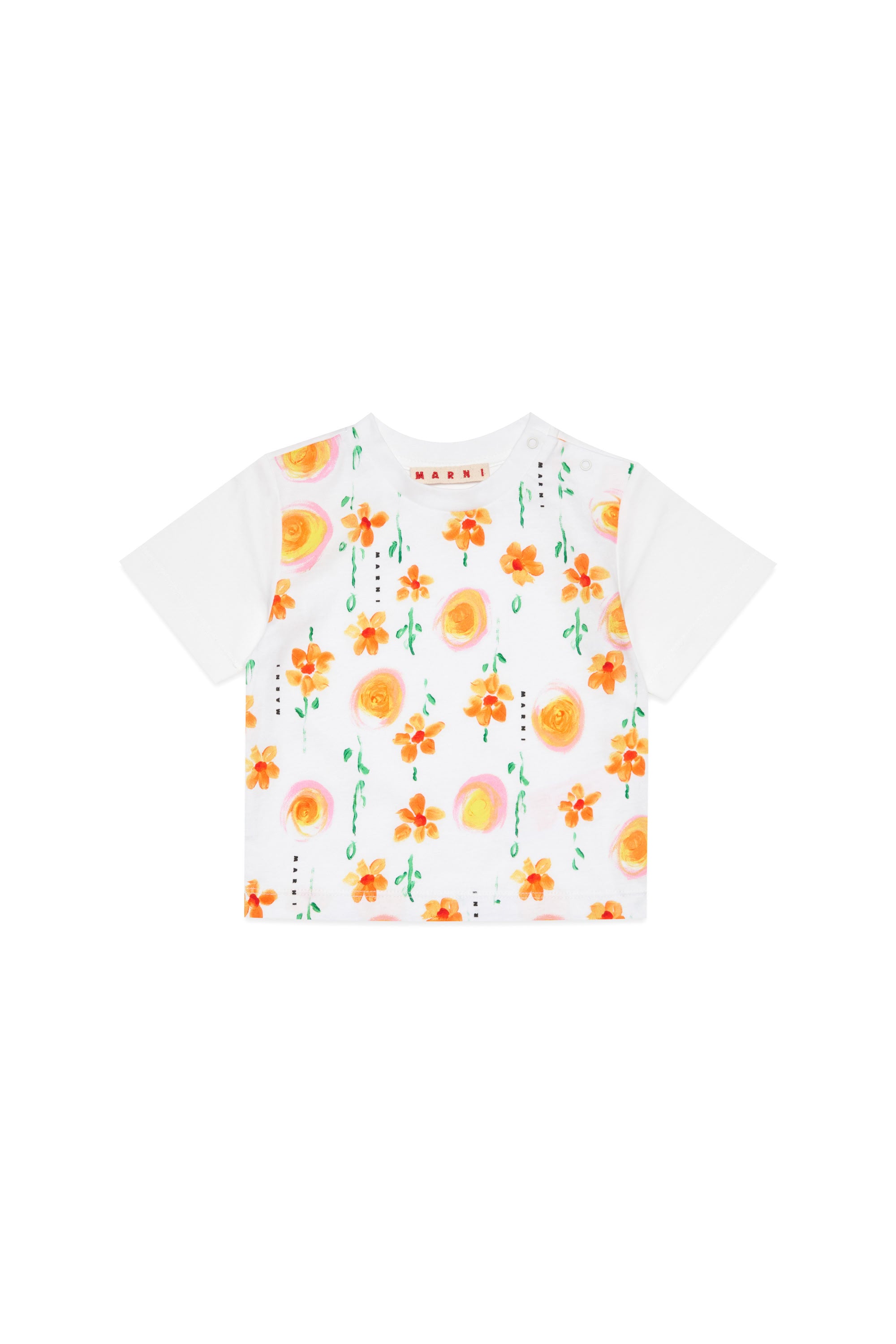 Floral print T-shirt - White